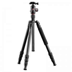 Trípode Kingjoy K2208 Travel Series de fibra de carbono con cabeza esférica QH20