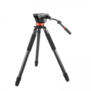 Kingjoy - Trípode de cámara de video de fibra de carbono flexible profesional K4207