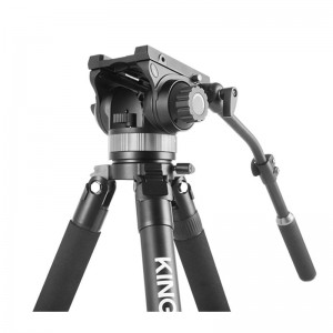 Trípode de video profesional combinado Kingjoy de alta resistencia K4007 para equipos fotográficos